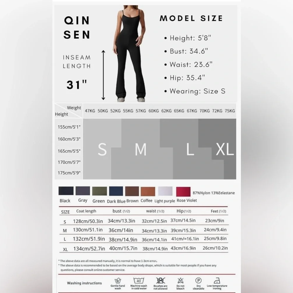 Black Women's Bodycon Flare Jumpsuit with Spaghetti Straps and Scoop neck. - Picture 6 of 7